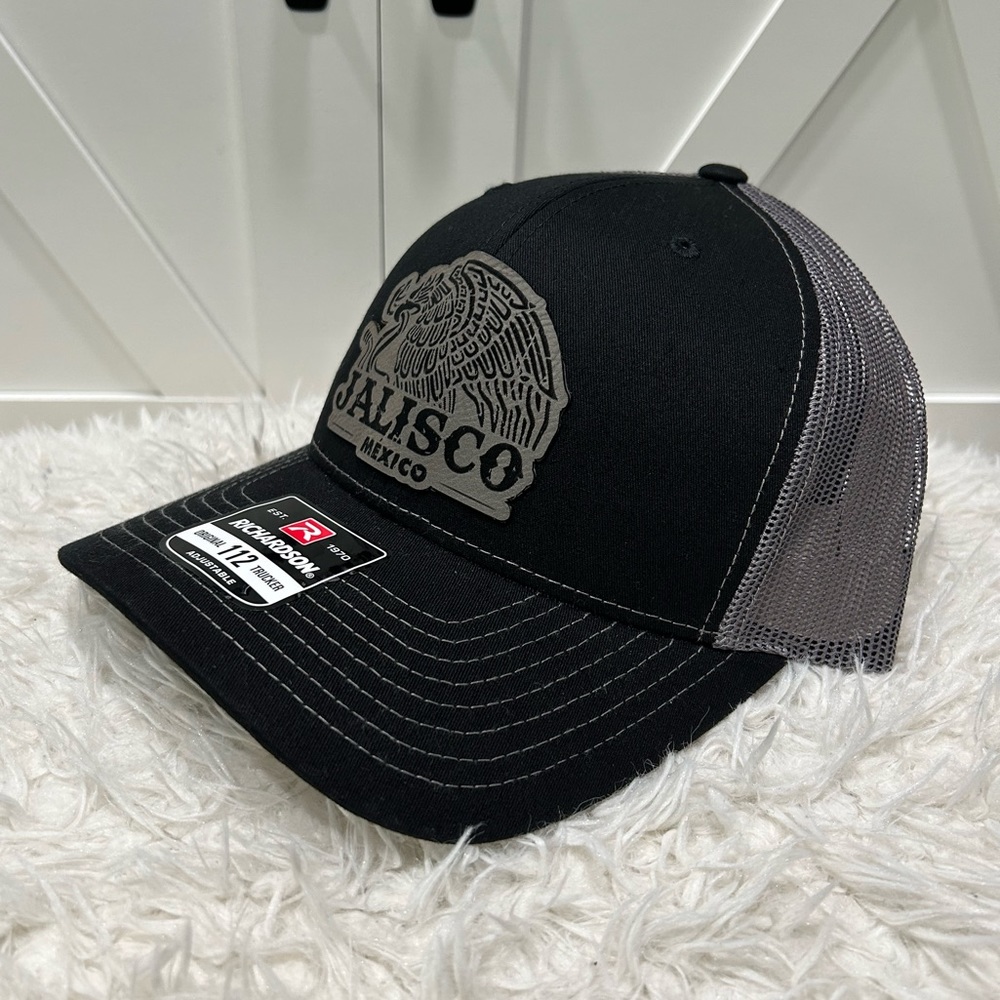 Laser engraved Richardson 112 trucker hat. Jalisco Mexico.